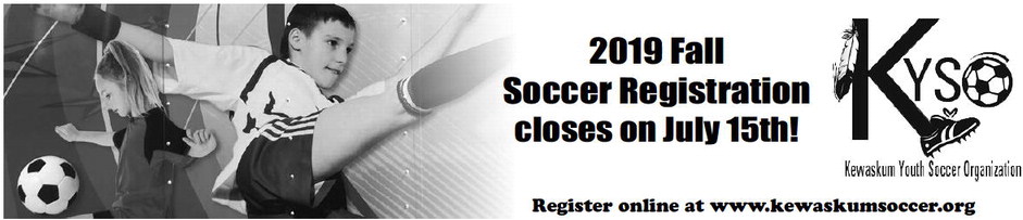 2019 Fall  Soccer Registration