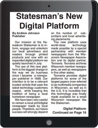 Statesman’s New  Digital Platform