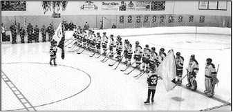 High School Hockey Team Honors 1st Lt. David Johnson Of Mayville,   Other Soldiers For 2019-20 Season