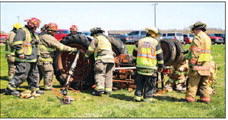 Firefighters Train For Farm Emergencies