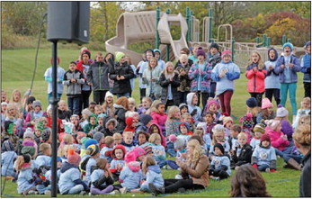 Theresa Learning  Community  Celebrates Receiving the National Blue  Ribbon Title