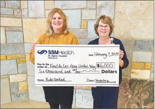 SSM Health Greater Fond du Lac Supporting  Fond du Lac County United Way Program