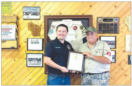 Bodden Presents Rick Heisler with Citation from the Legislature