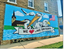 PATH of Hustisford Dedicating  Mural September 28