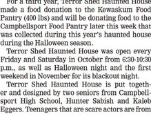 Scaring Up Donations in Kewaskum